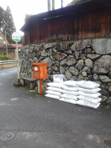 訪れた昼間の雲ケ畑の気温は4℃。まだまだ寒いですね～(T_T)　塩カリの使用痕跡が生々しいですね…(^_^)