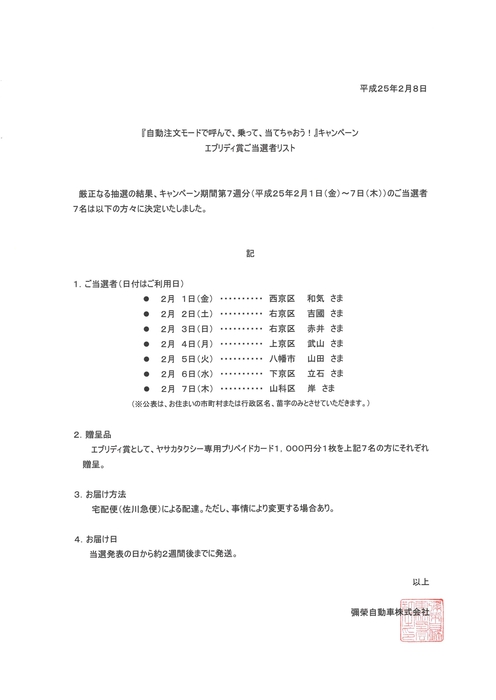 キャンペーンはまだまだ中盤っ！ご利用お待ちいたしております…(^_^)v